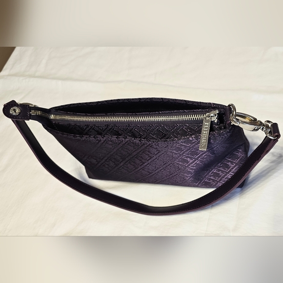 Vintage ELLE Monogram Mini Shoulder Bag Purple V-GRK - Picture 3 of 10